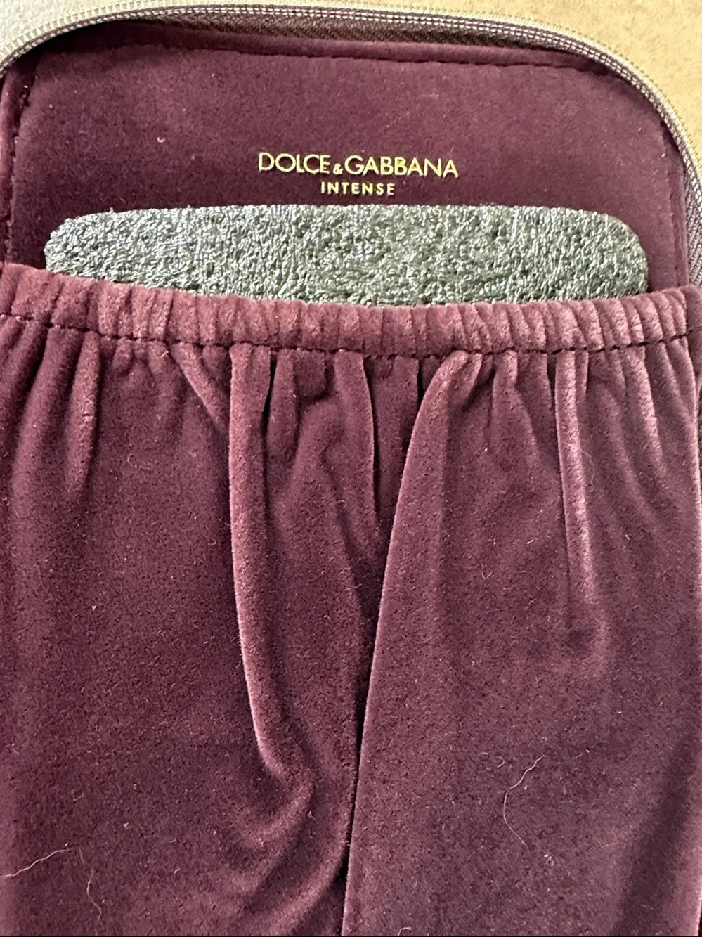 Dolce & Gabbana Plum Velvet Travel Jewelry Case